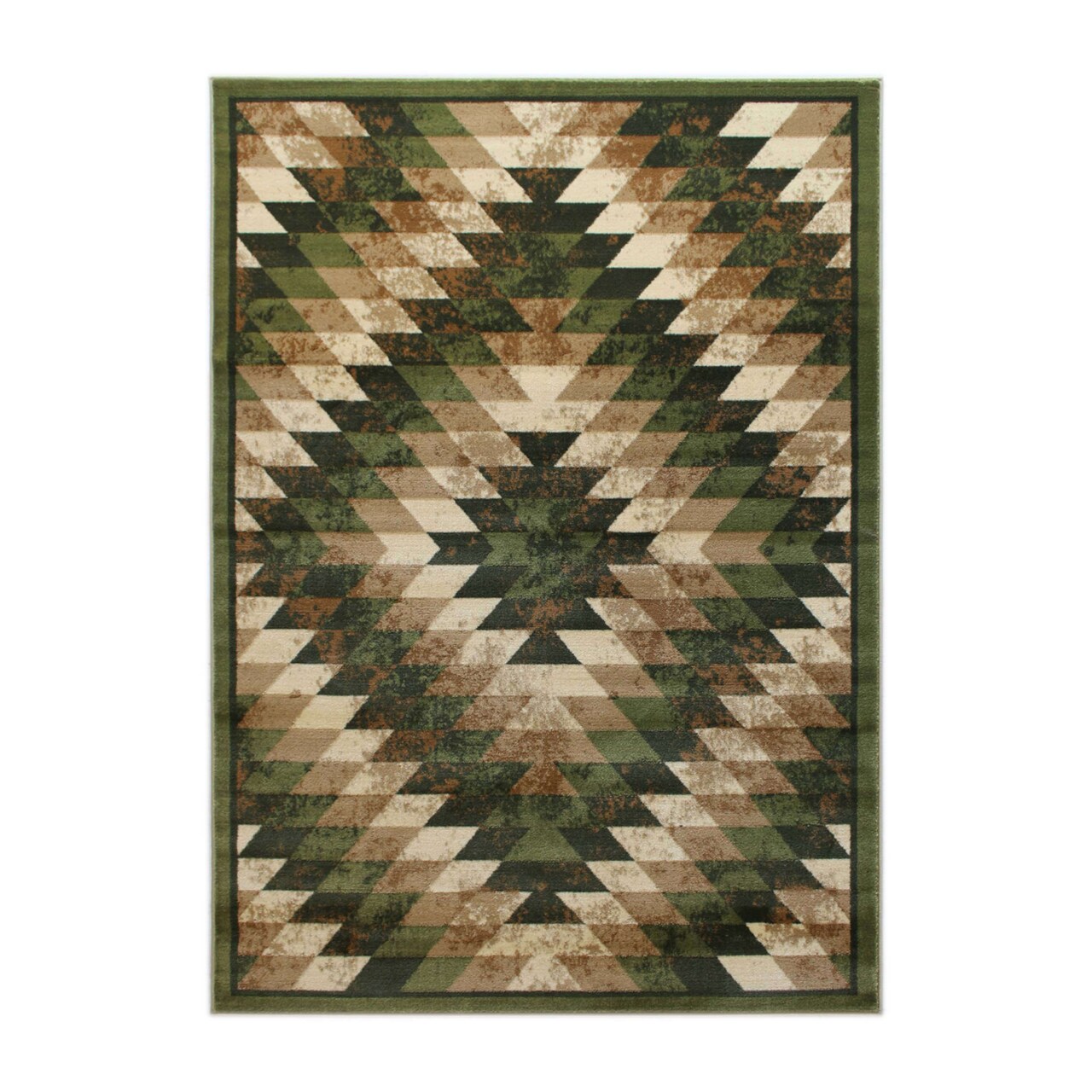 Masada Rugs Stephanie Collection Area Rug with Distressed Southwest Native American Design 1106